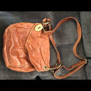 Fossil leather crossbody purse